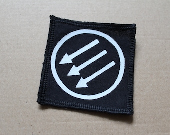 Three arrows - sreen printed sew on patch