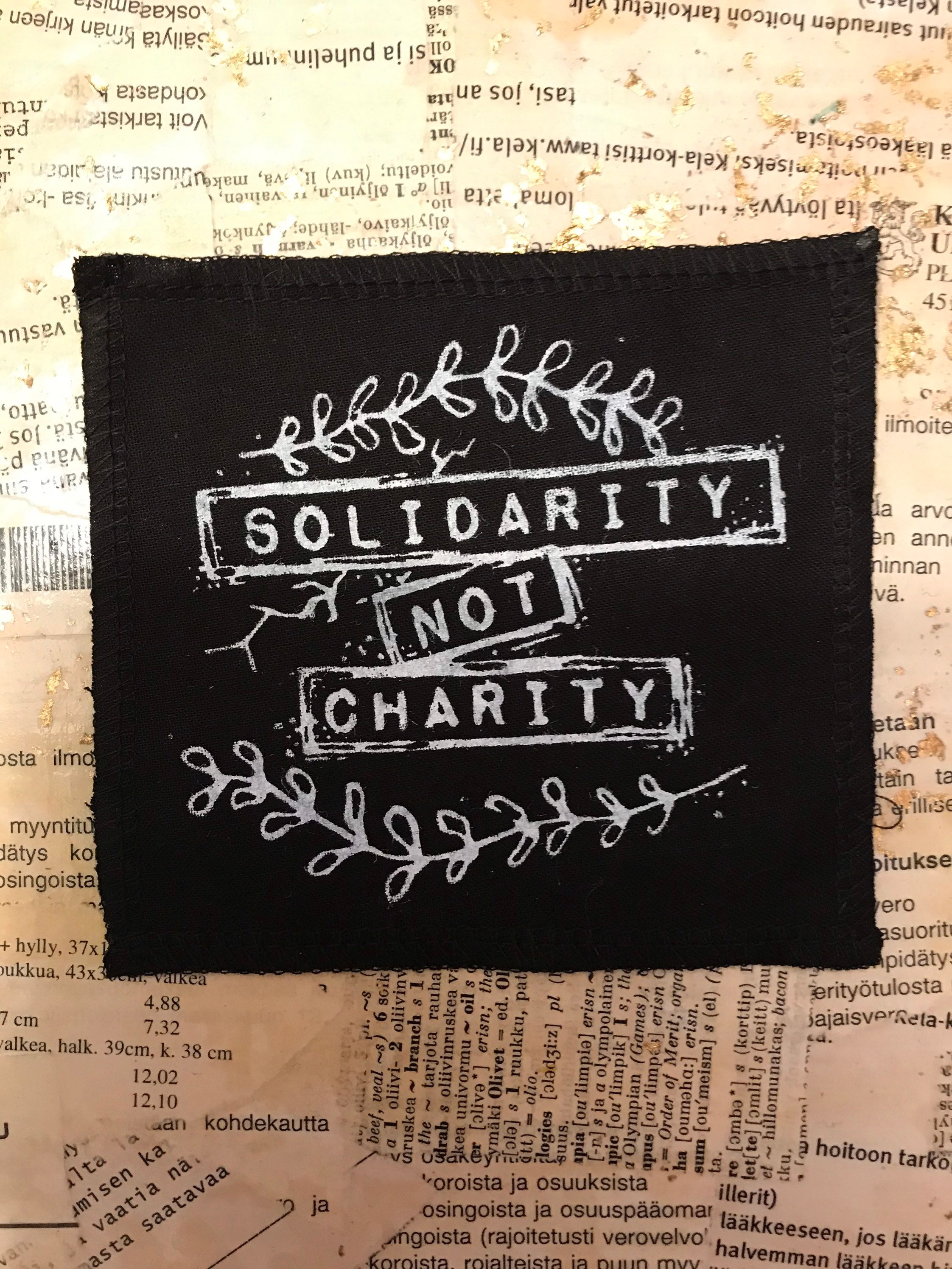 Charity Screen Printed Sew on Patch - Etsy