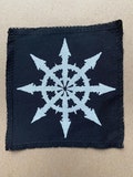 Chaos star - screen printed sew on patch product logo