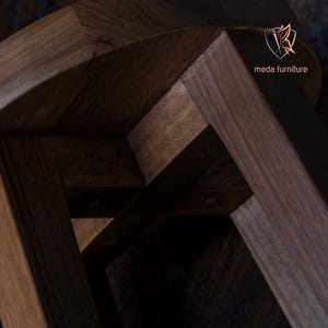 Nightstand, Side Table, Bedside Stool, Nightstand, Handmade Minimalist Accent Furniture, Natural Oil Finish. Bring warmth and simplicity to your home with this handmade solid walnut wood stool. Crafted from steamed walnut and finished with natural oil, this piece showcases the unique beauty of the wood grain while offering exceptional strength and stability.