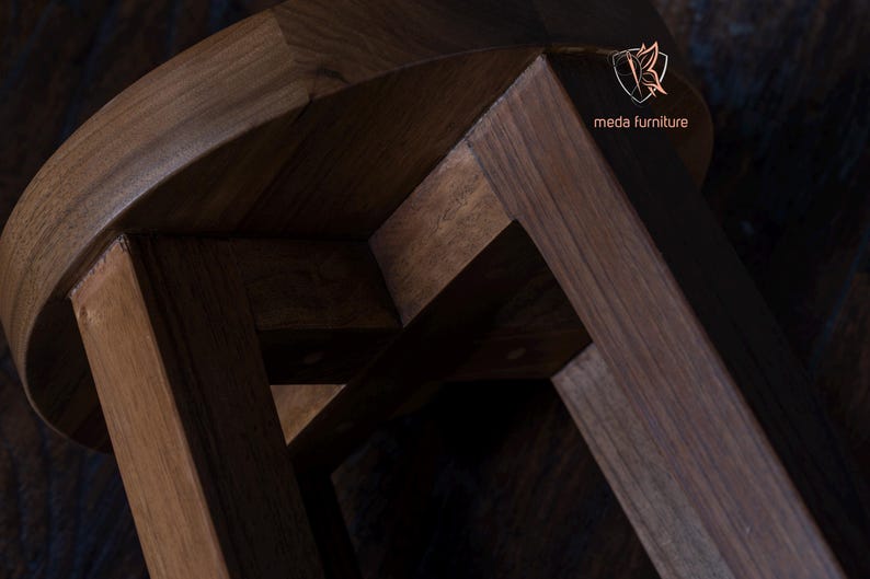 Nightstand, Side Table, Bedside Stool, Nightstand, Handmade Minimalist Accent Furniture, Natural Oil Finish. Bring warmth and simplicity to your home with this handmade solid walnut wood stool. Crafted from steamed walnut and finished with natural oil, this piece showcases the unique beauty of the wood grain while offering exceptional strength and stability.