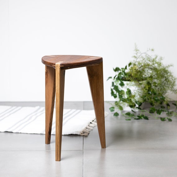 Walnut wood stool deals