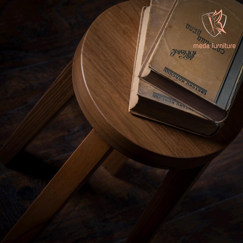 Nightstand, Side Table, Bedside Stool, Nightstand, Handmade Minimalist Accent Furniture, Natural Oil Finish. Bring warmth and simplicity to your home with this handmade solid walnut wood stool. Crafted from steamed walnut and finished with natural oil, this piece showcases the unique beauty of the wood grain while offering exceptional strength and stability.