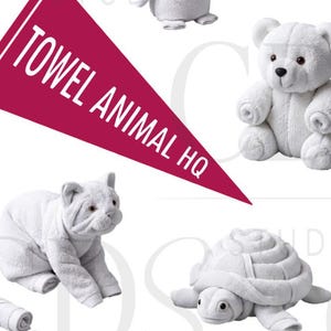 Towel Animals Cruise Ship Bundle / 300 DPI/ Ready to Print