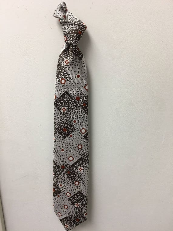 1970's VINTAGE 4" Wide 100% POLYESTER NECKTIE. We… - image 1