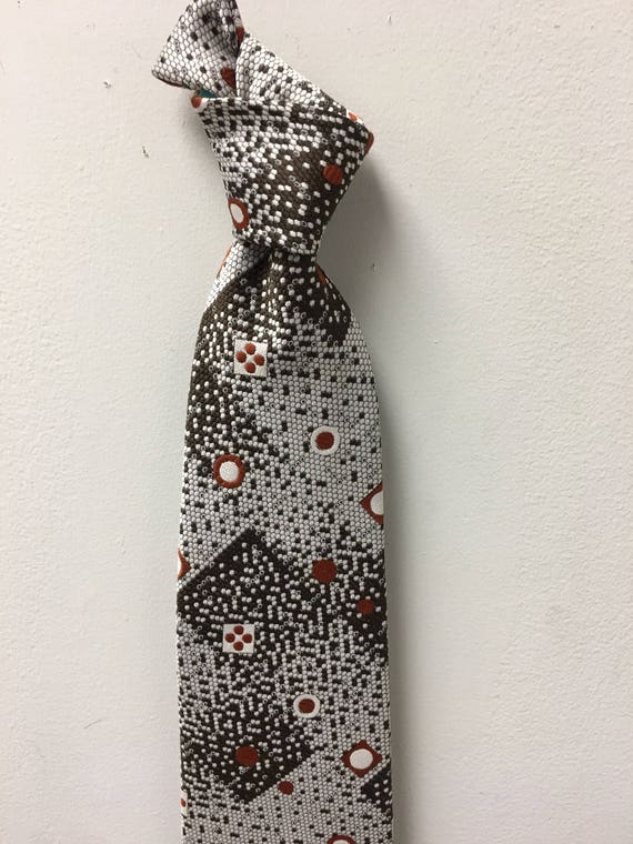 1970's VINTAGE 4" Wide 100% POLYESTER NECKTIE. We… - image 2