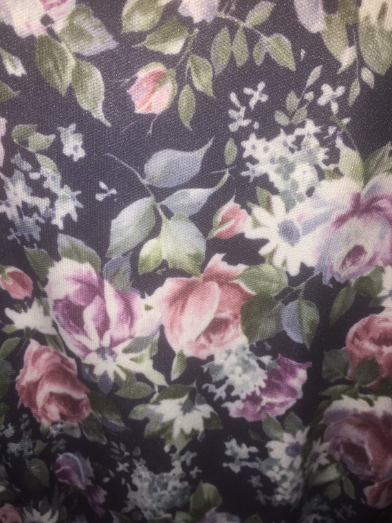 VINTAGE 1980's DRESS Iconic floral print shirt dr… - image 4