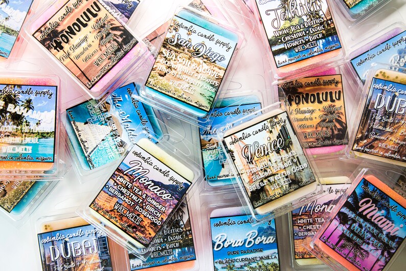 Summer Destinations Clamshells Approx 2.7 Oz Sold Individually!