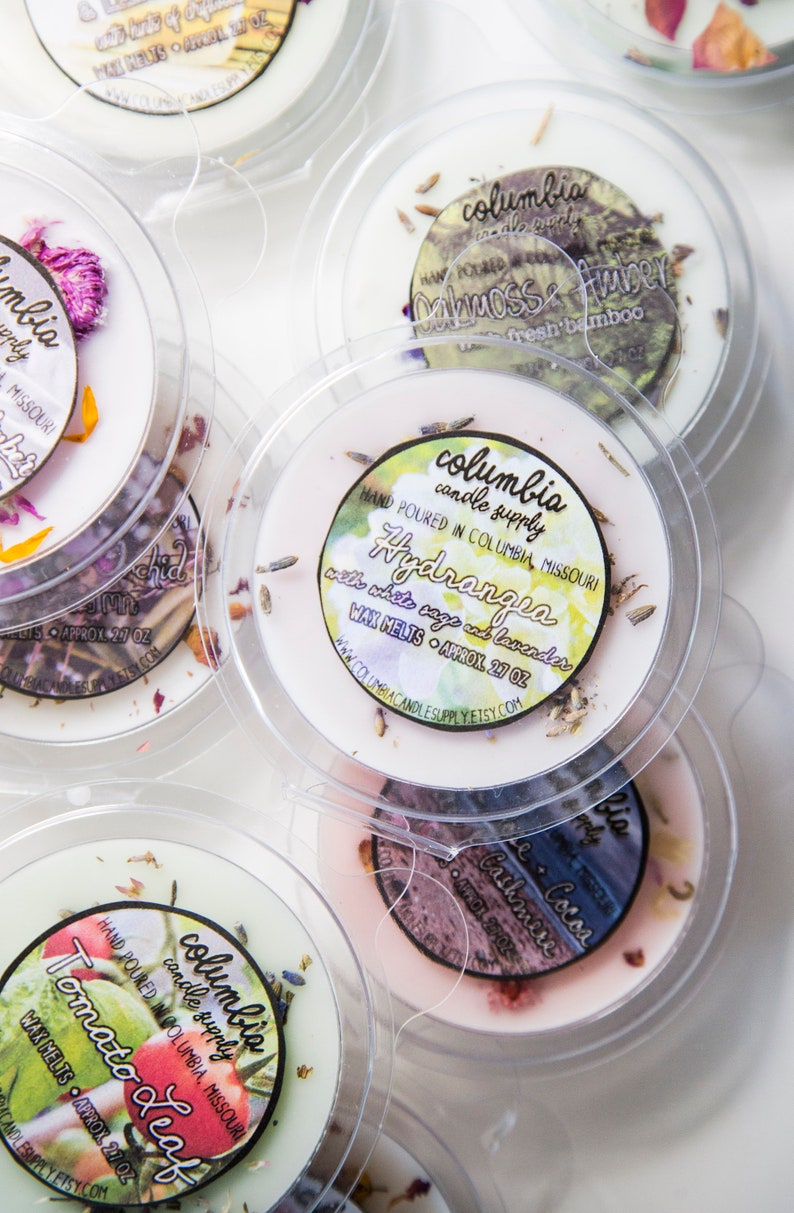 Approx. 2.7 Oz Sold Individually Herbal Collection Round Wax Melt Clamshells