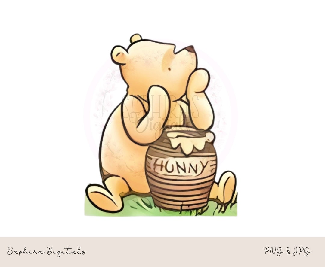 Clásico Winnie the Pooh PNG Pooh Diseño de sublimación, Winnie the Pooh ...