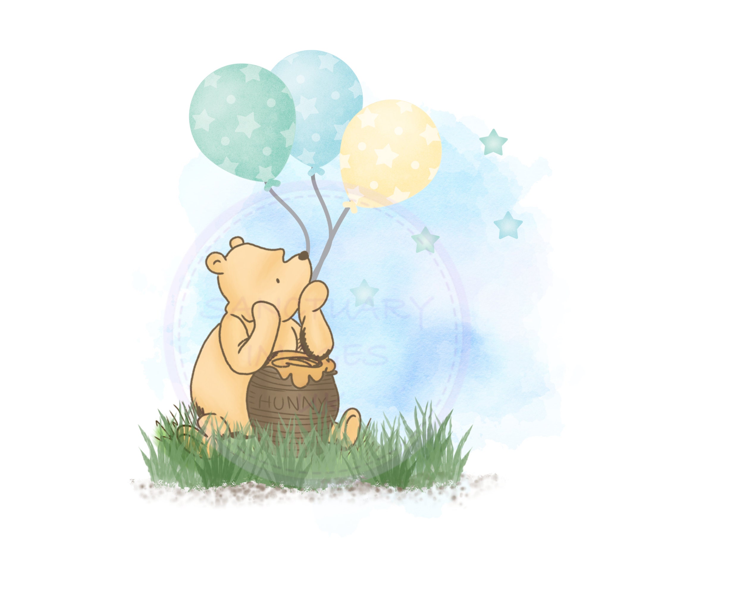 Winnie The Pooh Classic Baby Clipart