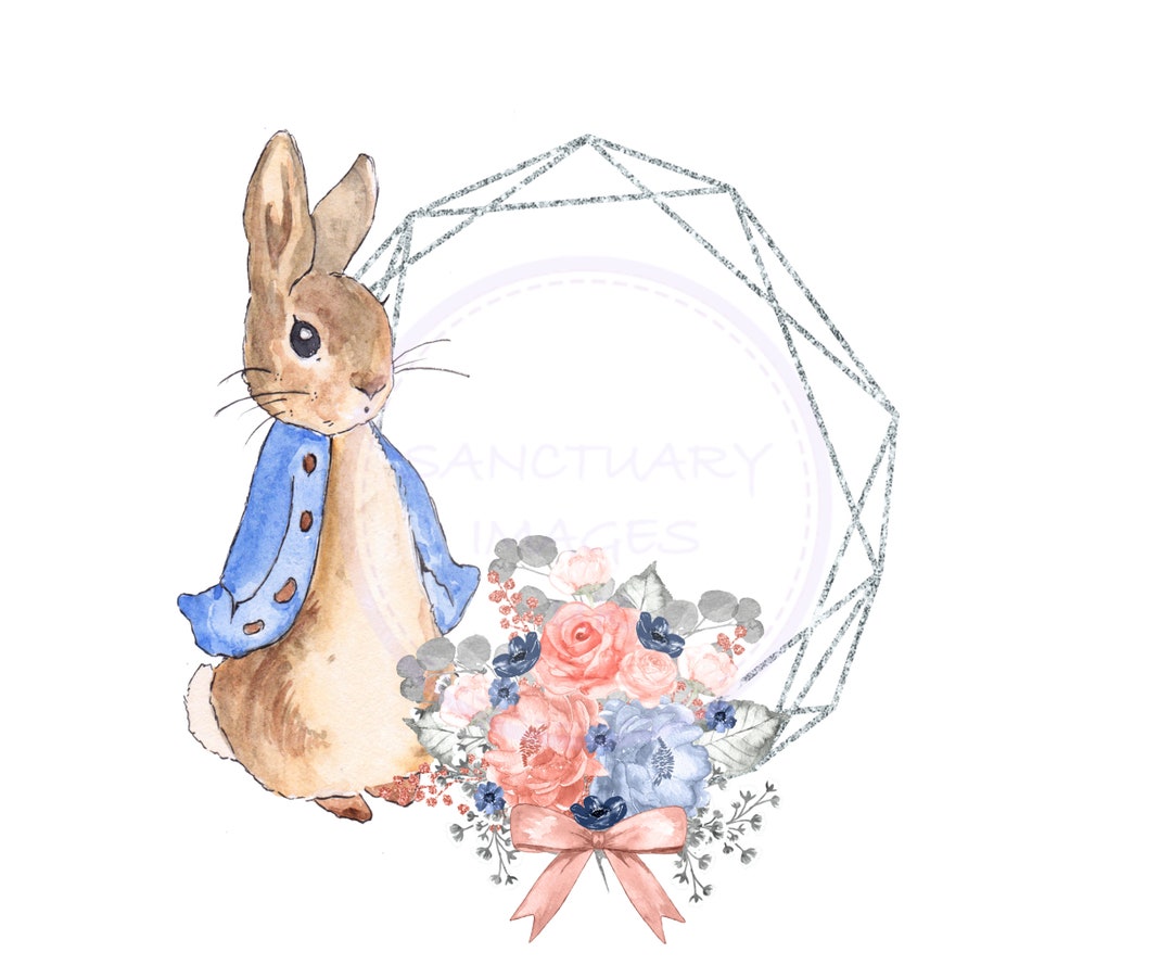 Flopsy Bunny and Peter Rabbit PNG, Animal Sublimation Design, Peter ...