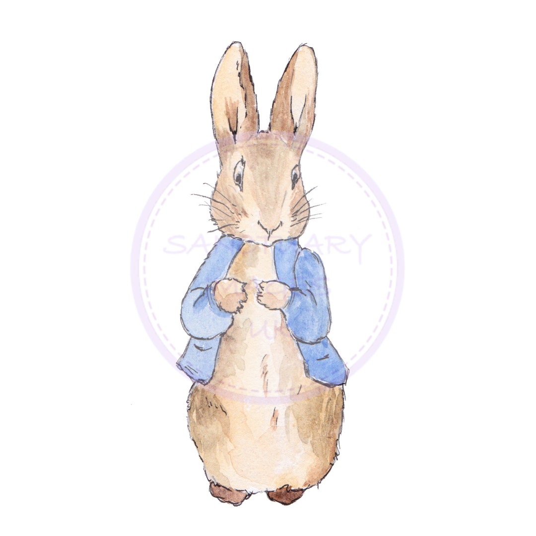 Peter Rabbit Flopsy Bunny PNG, Animal Sublimation Design, Flopsy PNG ...