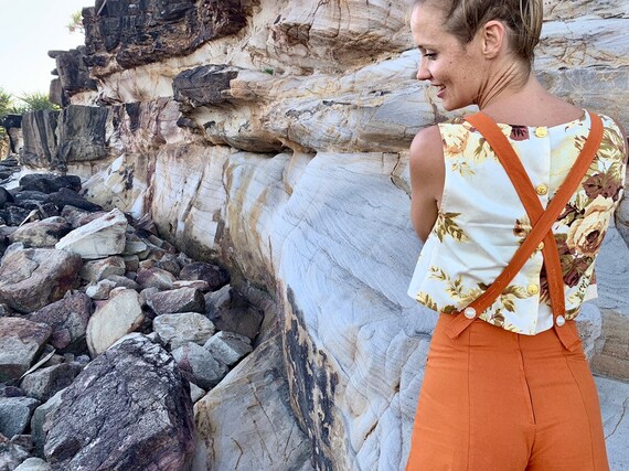 rust overalls