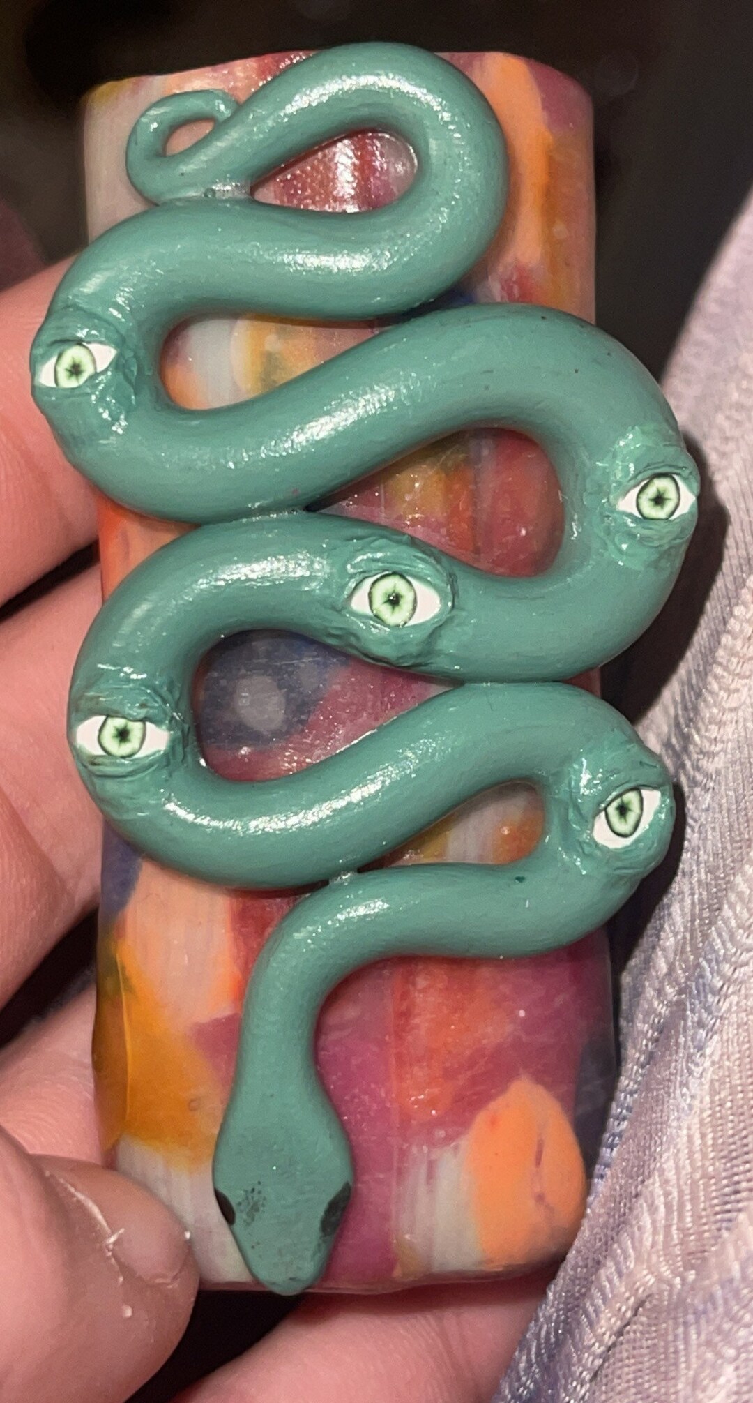 Snake Eyes Lighter Sleeve/eyeball Snake Art Creepy Lighter Cover Etsy