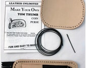 Tom Thumb Coin Purse Leather Craft Kit - Make Your Own Small Zipper Coin Wallet