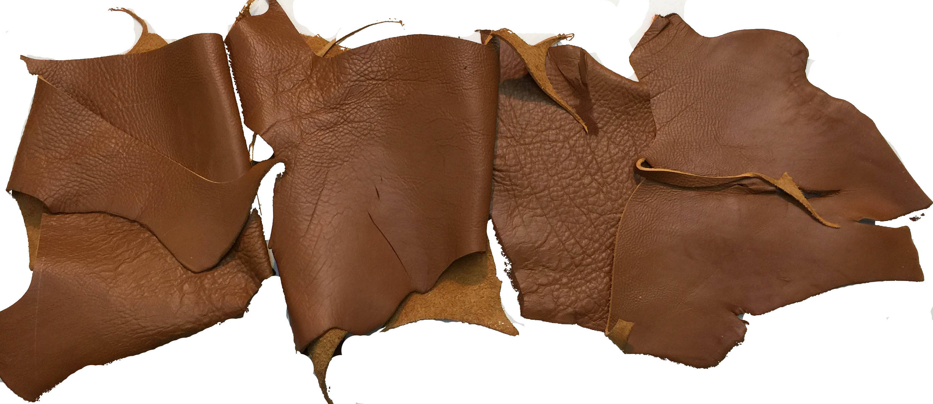 Brown Cowhide Leather 5 lb Bundle 78 oz or 34 oz Rustic Etsy