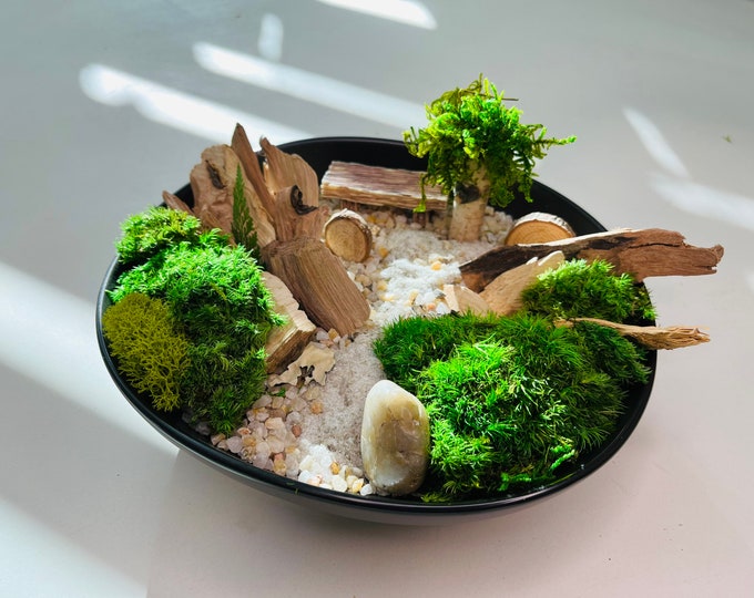 DIY Zen Garden Kit Desktop Zen Garden Meditation Therapy Etsy