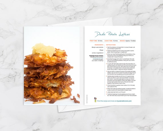 Blank Card for Foodies and Cooks Healthy Gifts Oat Flour Pancakes with Fresh Roasted Berry Syrup Recipe Greeting Cards