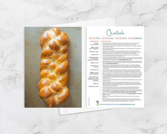 Blank Card for Foodies and Cooks Healthy Gifts Oat Flour Pancakes with Fresh Roasted Berry Syrup Recipe Greeting Cards