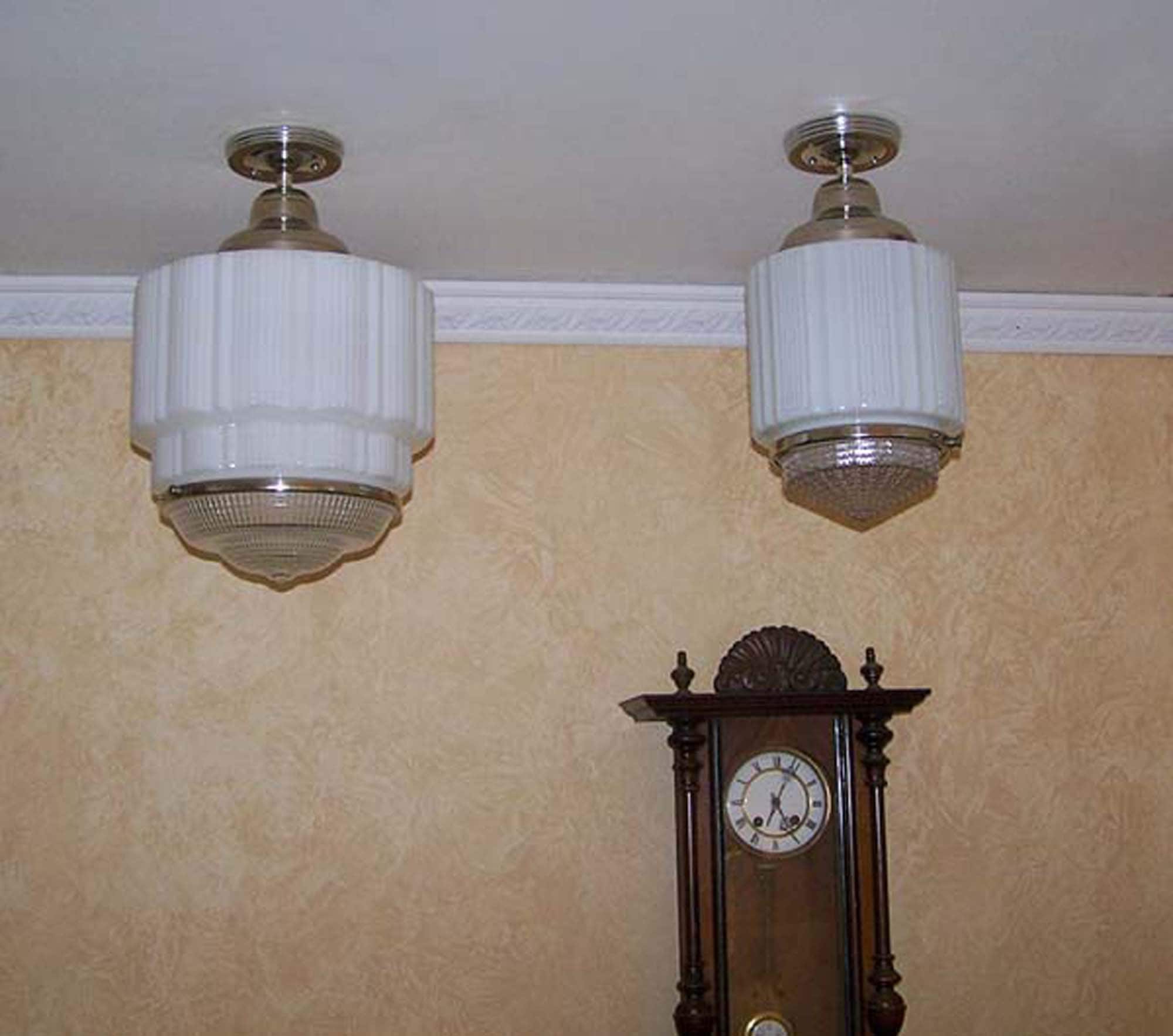 272 Antique/vtg 1930's 40's Art Deco Ceiling Light Lamp 272 Antique/vtg 1930's 40's Art Deco Ceiling Light Lamp