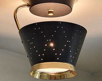 191c Vintage ceiling light fixture 50&#39;s 60&#39;s mid-century modern lamp chair table