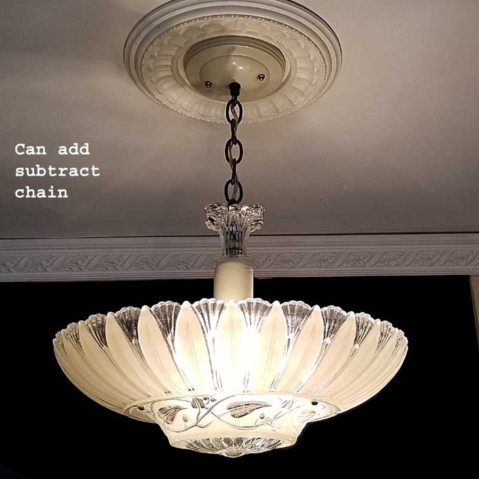 Vintage overhead light sale fixtures