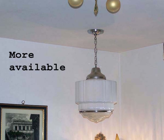 272 Antique/vtg 1930's 40's Art Deco Ceiling Light Lamp 272 Antique/vtg 1930's 40's Art Deco Ceiling Light Lamp