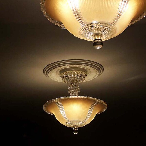 Antique Ceiling Light - Etsy