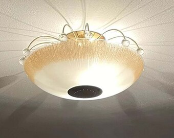 174a 50s 60s Vintage Ceiling Light Lamp Fixture Atomic