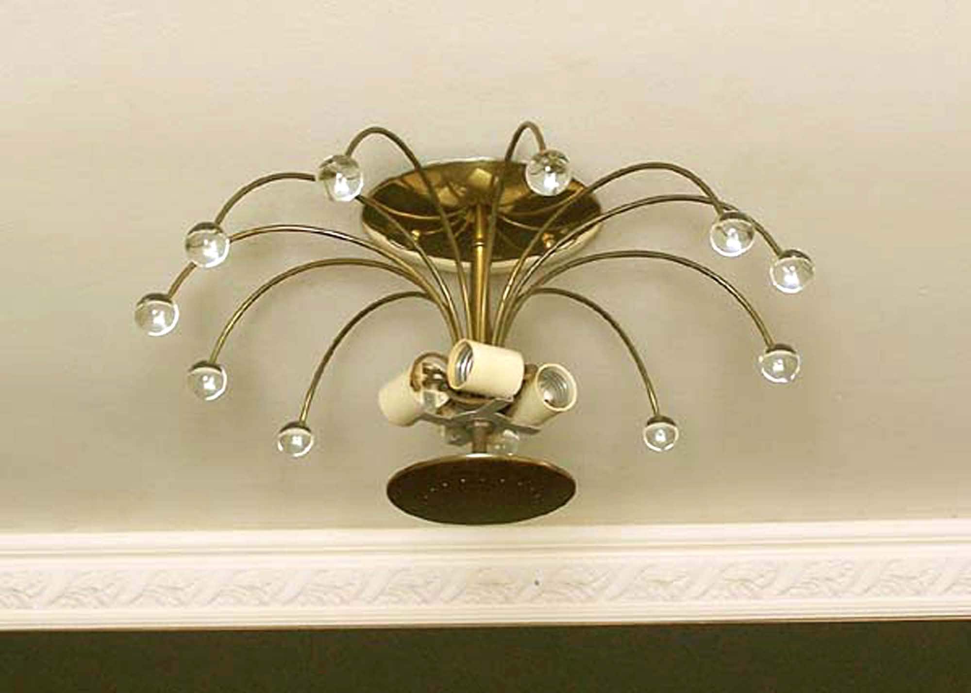 【T-ポイント5倍】 174a 50s Atomic Fixture Lamp Light Ceiling Vintage 60s 家具