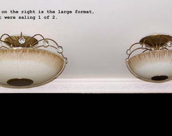 174a 50s 60s Vintage Ceiling Light Lamp Fixture Atomic