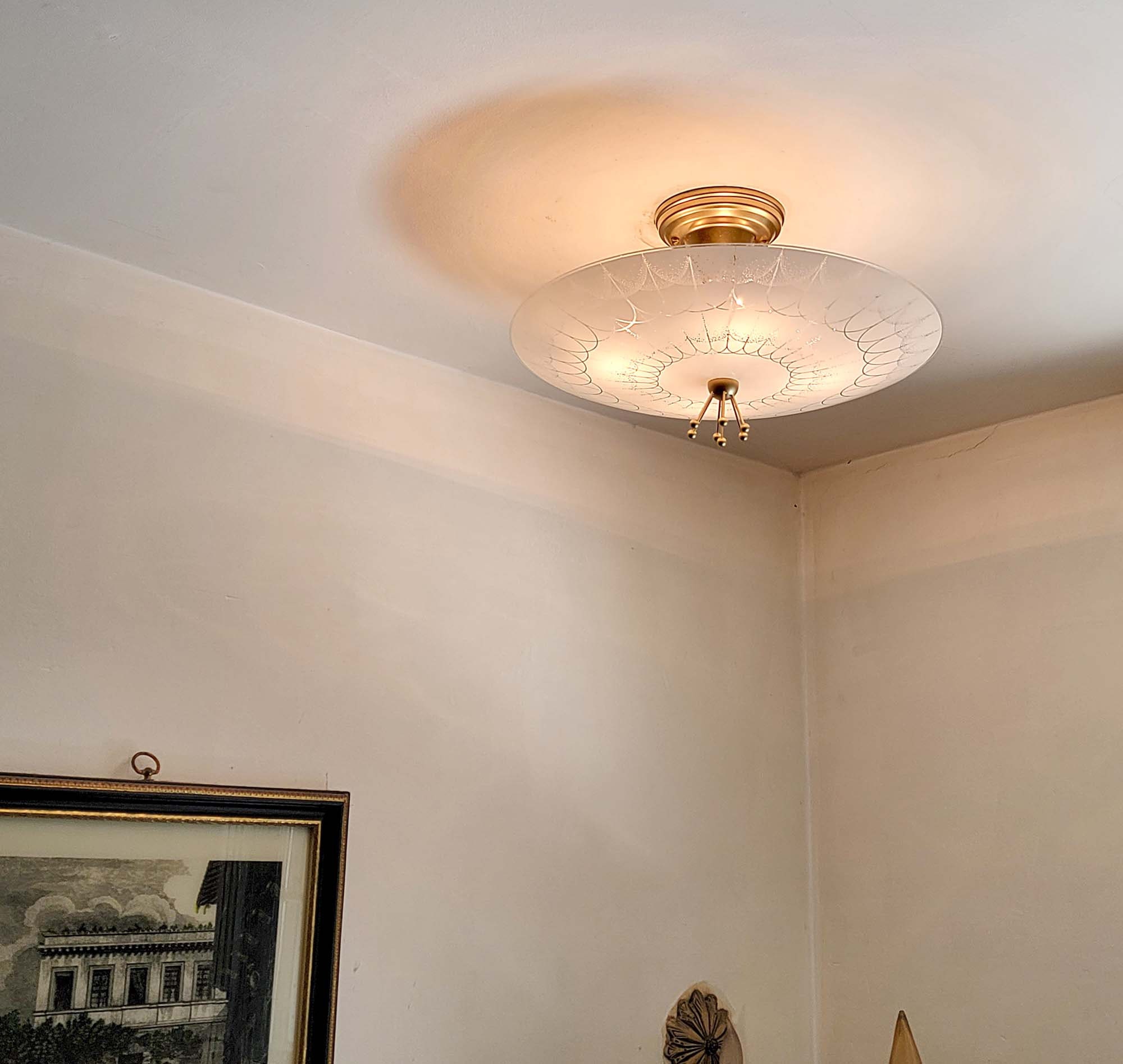 429c Vintage 60's 70's Ceiling Light Fixture Mid-century 429c Vintage 60's 70's Ceiling Light Fixture Mid-century