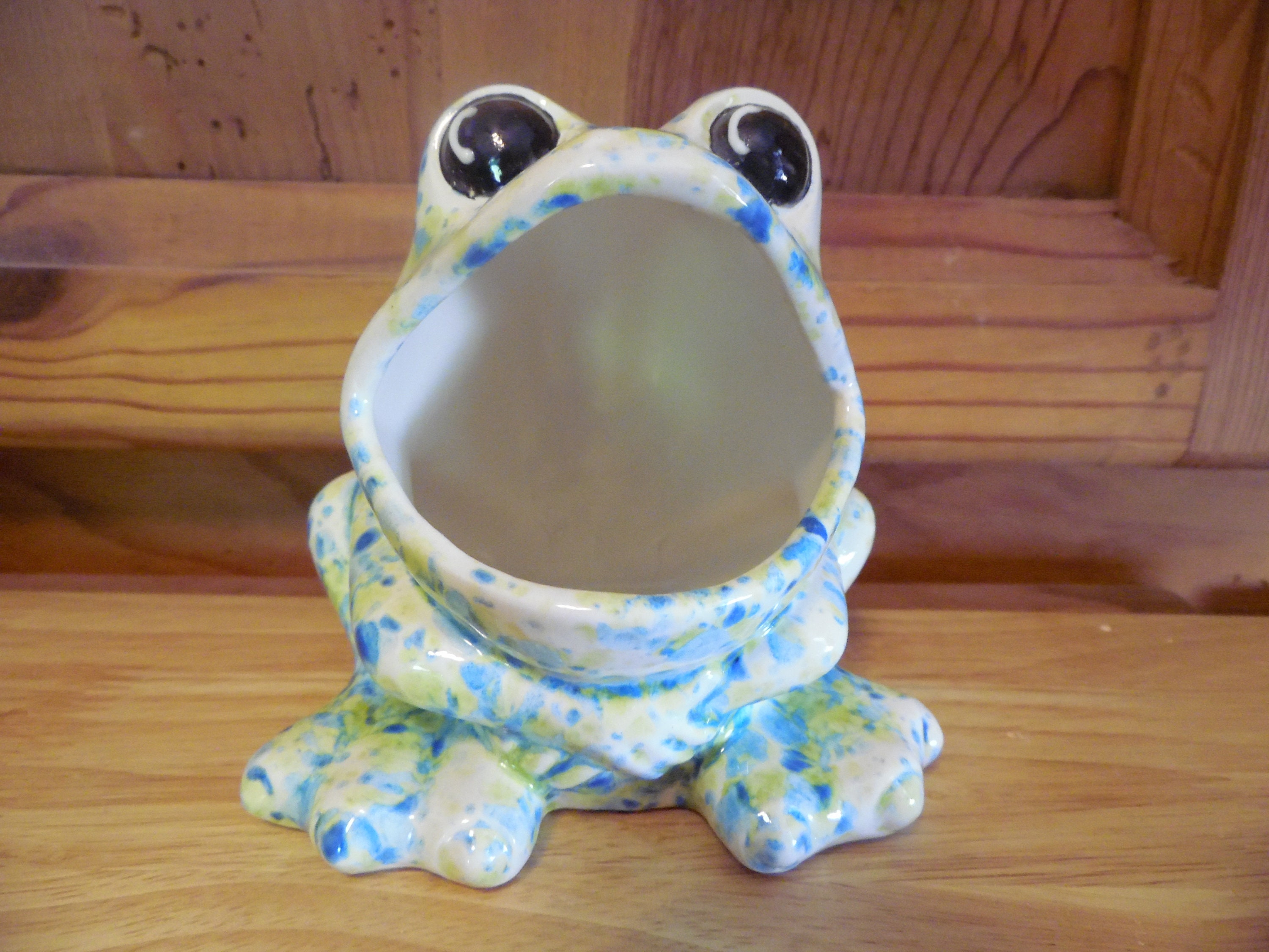 Ceramic Kitchen Frog Scrubby Holder Etsy