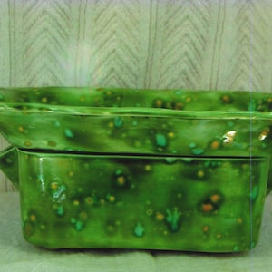 Ceramic Rectangular Violet Pot