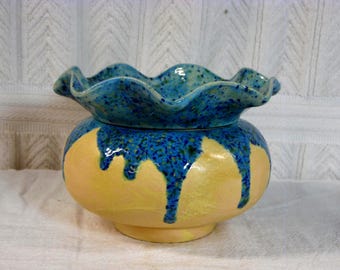 Ceramic Round Violet Pot