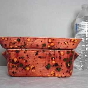 Ceramic Rectangle Violet Pot