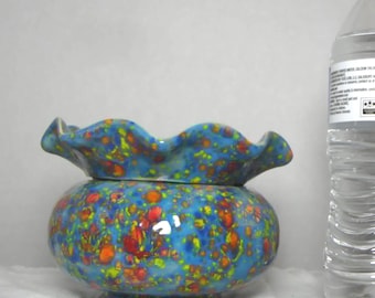Ceramic Round Violet Pot