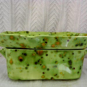 Ceramic Rectangular Violet Pot