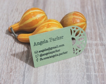 Art rounded business card template (svg, dxf, ai, eps, png ) cutting file, digital download