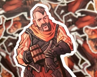 Horizon Zero Dawn Forbidden West Erend Vanguardsman Oseram vinyl sticker