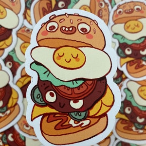 1PCS PVC Fast Food Burger Sandwich Biscuits Fridge Magnetic Sticker