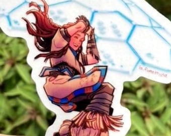 Horizon Zero Dawn Forbidden West Aloy Shieldwing Glider transparent vinyl sticker weatherproof waterproof decal