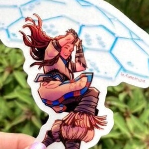 Horizon Zero Dawn Forbidden West Aloy Shieldwing Glider transparent vinyl sticker weatherproof waterproof decal