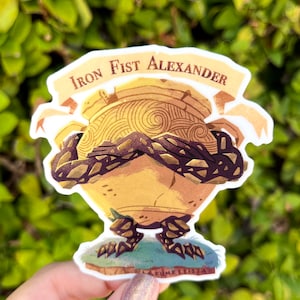 Elden Ring Iron Fist Alexander Vinyl Sticker | Living Jar Elden Ring Matte Weatherproof Decal | Elden Ring Soulsborne Fanart