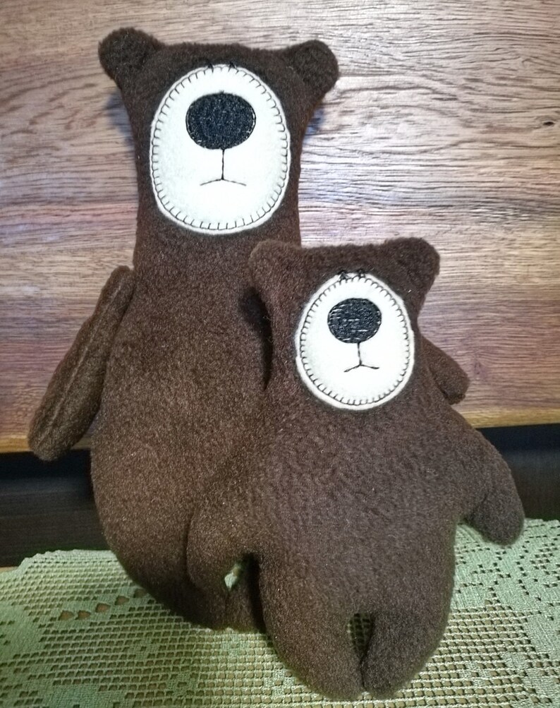 Machine embroidery toy bear in Hoop Etsy