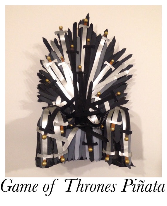 Throne Pinata Iron Throne Pinata Game Of Thrones Party Etsy