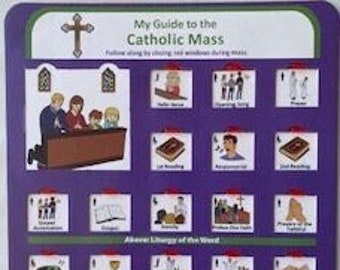 Hello Jesus Picture Mass Guide, Mass kit, Mass playset, Play mass kit, Catholic toys, Easter basket, quiet mass book, Catholic Montessori