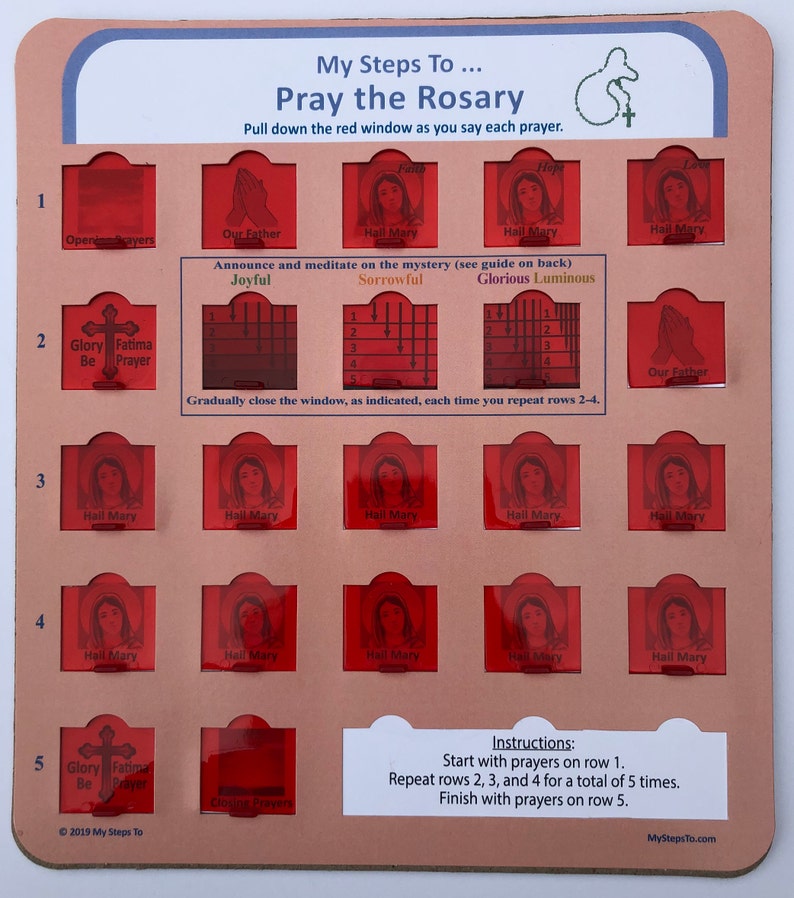 Pack of 3: Mass Guide, Rosary, and Confession, mass bag, mass set, kids quiet bag at church, kids guide to mass, prayer, confession, toddler image 5
