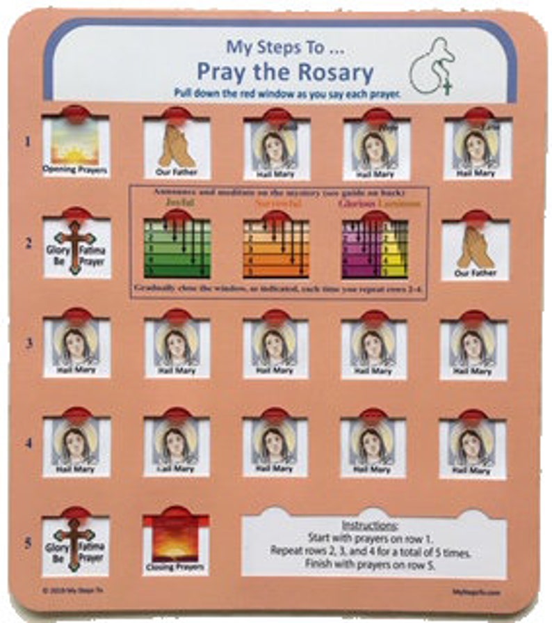 Pack of 3: Mass Guide, Rosary, and Confession, mass bag, mass set, kids quiet bag at church, kids guide to mass, prayer, confession, toddler image 4